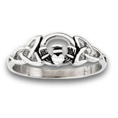 Stainless Steel CELTIC CLADDAGH RING