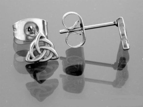 316L Stainless Steel Wee Trinity knot Post Earrings