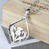 Celtic  Scottish Thistle Necklace with 20 inch chain