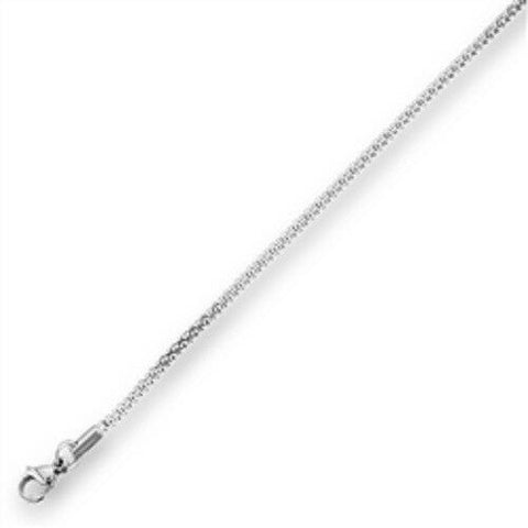 Stainless Steel 24 Inch 2 mm Corn Chain Necklace