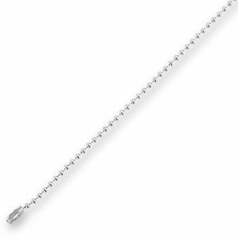 Stainless Steel Bead Chain  16 in 2.4mm