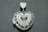 Beautiful Triple Heart Trinity Locket/Memorial no chain or charms