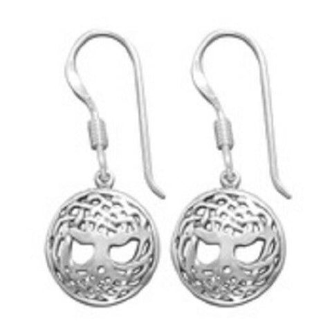 STERLING SILVER TREE OF LIFE DANGLE EARRING