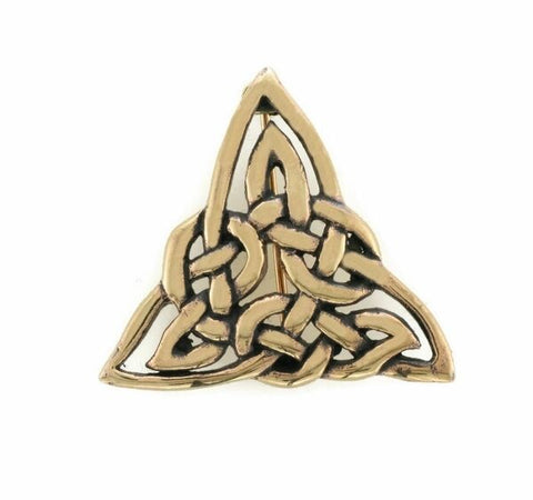 Irish Bronze Celtic Trinity Brooch