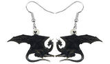 Acrylic Dragon Double Side Earrings