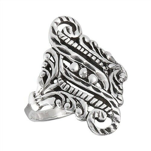 Sterling Silver Victorian Filigree Ring