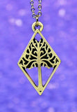 Pewter White Tree of Gondor Necklace Made in USA