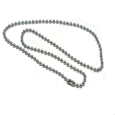 Stainless Steel 22 Inch 3.2mm Ball Link Neck Chain Necklace