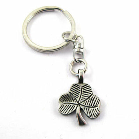 Irish Pewter Shamrock Celtic Keyring