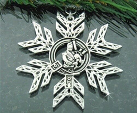 Pewter Scottish Piper Snowflake