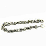 Stainless Steel Byzantine Bracelet  7.5 inches 7mm thick