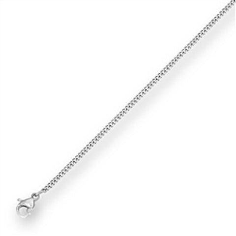 Stainless Steel 22 in 2 mm Curb Chain with lobster clasp