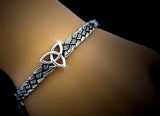 "The Strength of Three," Trinity Celtic knot Bangle Bracelet
