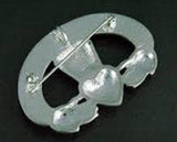 Pewter Celtic Claddagh Pin/Pendant
