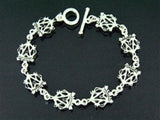 8 in Pewter Celtic Petite Scottish Luckenbooth Bracelet