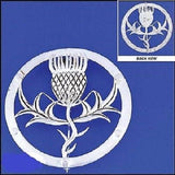 Pewter Beautiful Scottish Thistle brooch