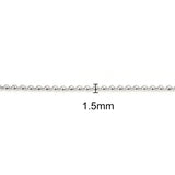 Stainless Steel 30 Inch 1.5mm Ball Link Neck Chain Necklace