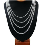 0Stainless Steel 16 Inch 2 mm  Rope Necklace