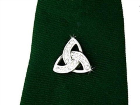 Trinity CZ Tie-tack hat pin or lapel pin