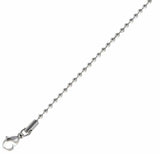 Stainless Steel Bead Chain  16 in 2.4mm