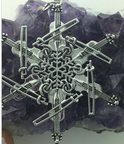 Pewter Violin SnowWonders Snowflake