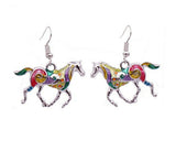 Multi-color Earrings Horse, Elephant, Turtle, Crab, Butterfly, Dolphin, Starfish