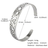 Stainless Steel  Celtic Knot Bracelet Cuff