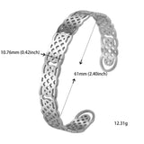 Stainless Steel Celtic Knot Bracelet Cuff