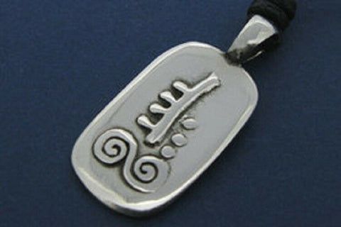 Irish Pewter Celtic Astrology Pendant - July- Hazel symbol