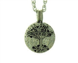 Pewter Tree of Life Diffuser Pendant for Essential Oil/Perfume w 24 in chain