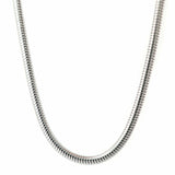 Stainless Steel 45 cm (17.7 in) Round Snake 3.2 mm Chain with lobster clasp