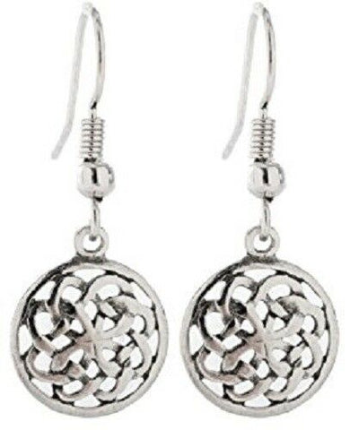 Irish Pewter Celtic Knotwork Earrings