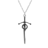 Celtic  Scottish Sword with Stag pendant and 20 in chain