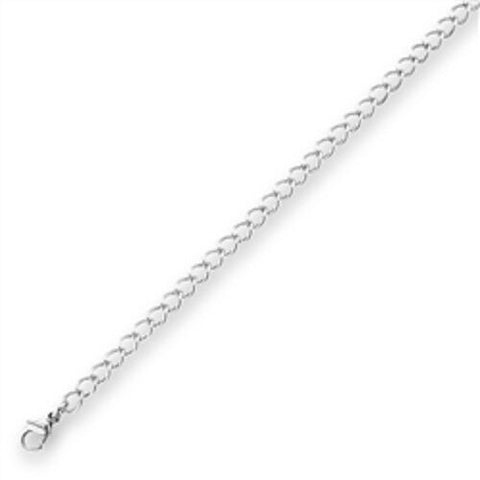 STAINLESS STEEL GOURMETTE CHAIN 17 inch