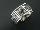 Pewter Celtic Triskele Cuff Bracelet