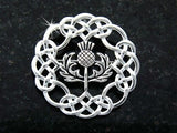 Celtic  Pewter Scottish Thistle Pin/Pendant