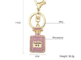 Peerfume Bottle  Rhinestone Crystal Bag Charm/Keyring