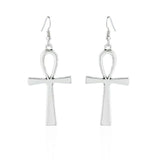 Alloy Ankh Cross  Earrings