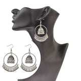 India Style Bell Drop Earrings with Tassels