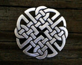 Pewter  Celtic Knot-Work Brooch Made in USA