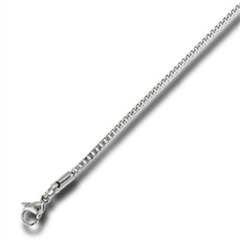 STAINLESS STEEL 4DC SQUARE DOUBLE CROCHET CHAIN 24 inch