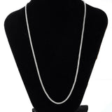 Stainless Steel 28 Inch(70 cm) 2.4mm Mesh Chain Necklace