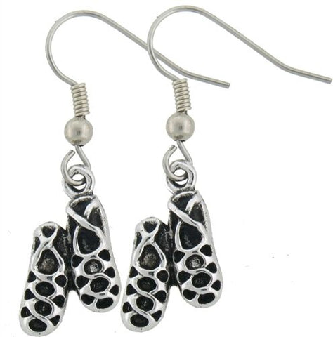 Pewter Ghillie Irish Soft Dance Shoes Earrings