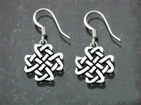 316L Stainless Steel Celtic Love Knot Cross Earrings