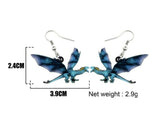 Acrylic Dragon Double Side Earrings