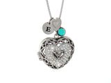 Beautiful Triple Heart Trinity Locket/Memorial no chain or charms