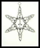 Pewter Irish Shamrock  Snowflake Ornament/Pendant