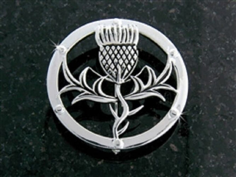 Pewter Beautiful Scottish Thistle brooch