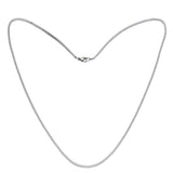 Stainless Steel 21 5/8(55cm) Inch 2 mm Box Neck Chain Necklace