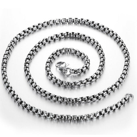 316L Stainless Steel  70 cm (27.56 in) 2 mm Rounded Box Neck Chain Necklace